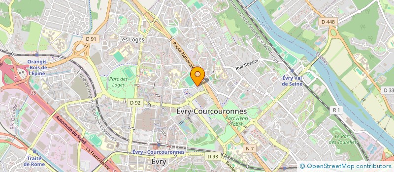 localisation de l'entreprise MACGRAM à EVRY-COURCOURONNES