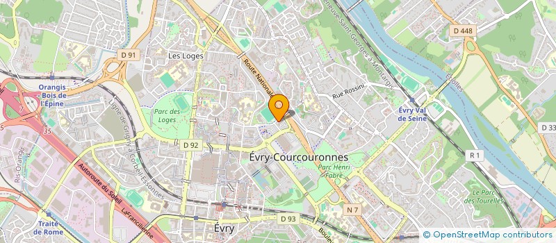 localisation de l'entreprise MACGRAM EUROPE  EVRY-COURCOURONNES