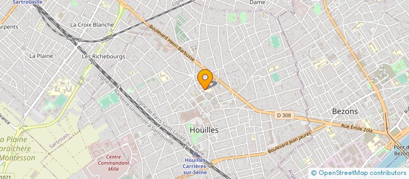 localisation de l'entreprise MACH 2 à HOUILLES