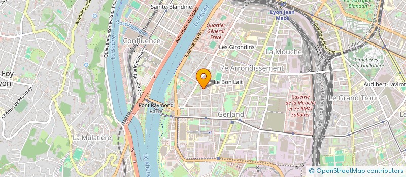 localisation de l'entreprise MACH 3 à LYON
