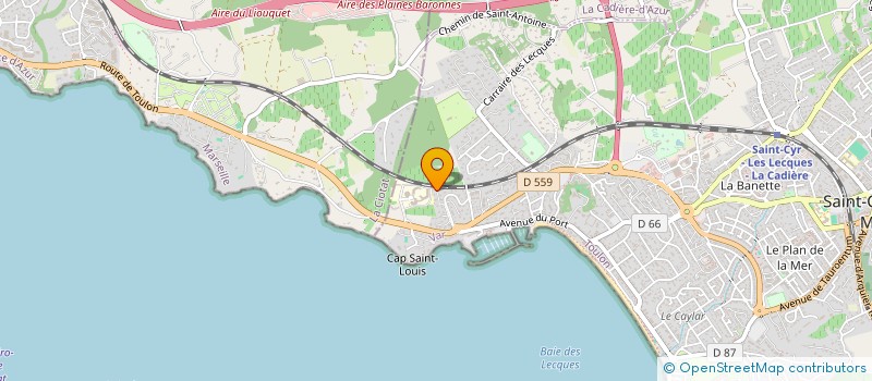 localisation de l'entreprise MACH à SAINT-CYR-SUR-MER