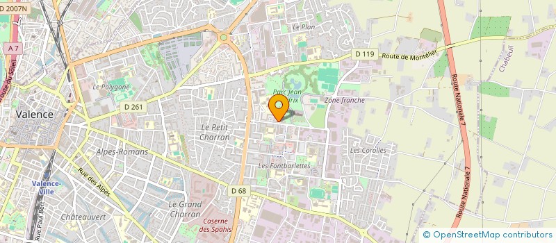 localisation de l'entreprise MACH IMMOBILIER à VALENCE