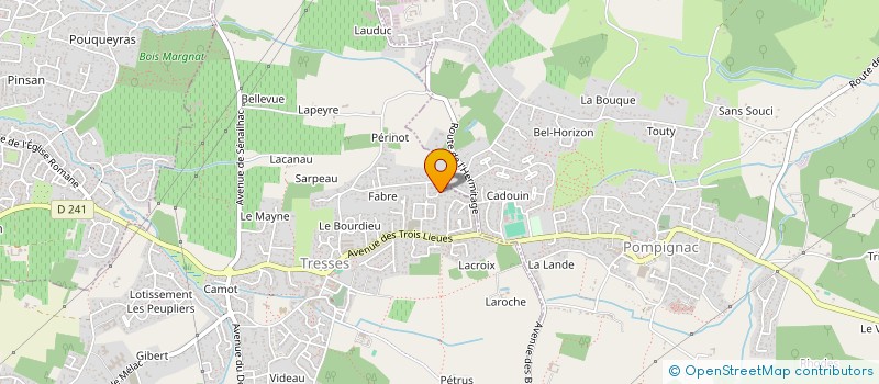 localisation de l'entreprise MACH3  TRESSES