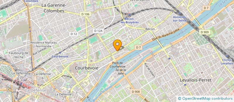 localisation de l'entreprise MACHA à COURBEVOIE
