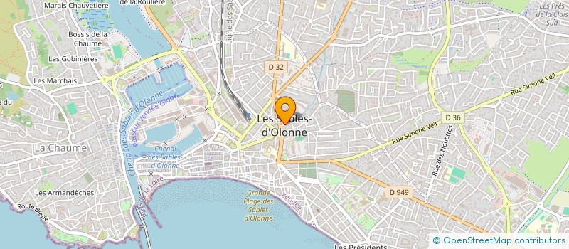 localisation de l'entreprise MACHA à LES SABLES D'OLONNE