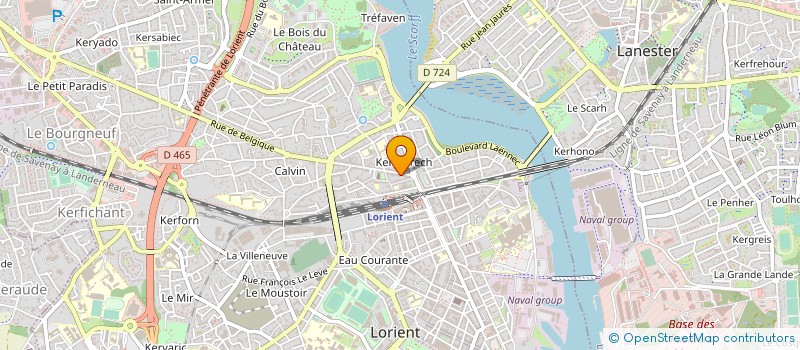 localisation de l'entreprise MACHA à LORIENT
