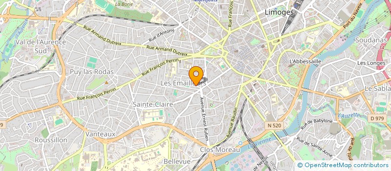 localisation de l'entreprise MACHA à LIMOGES
