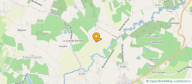 localisation de l'entreprise MACHA  DURAS