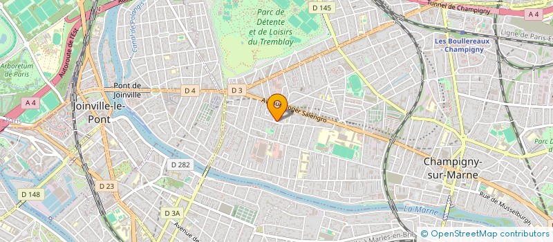 localisation de l'entreprise MACHADO à CHAMPIGNY-SUR-MARNE