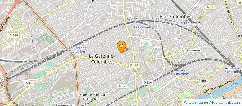 localisation de l'entreprise MACHADO R ET D à LA GARENNE-COLOMBES