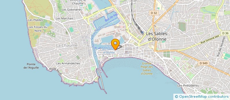 localisation de l'entreprise MACHAJU à LES SABLES D'OLONNE