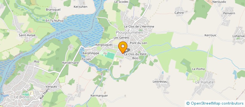 localisation de l'entreprise MACHARO  PLOUGOUMELEN