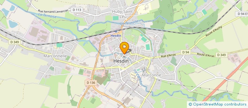 localisation de l'entreprise MACHART  HESDIN