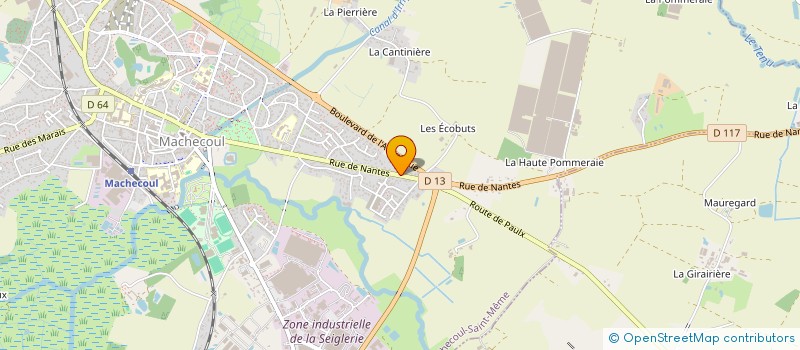 localisation de l'entreprise MACHE-COOL  MACHECOUL-SAINT-MEME