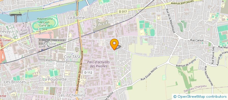 localisation de l'entreprise MACHEFER  DECINES-CHARPIEU