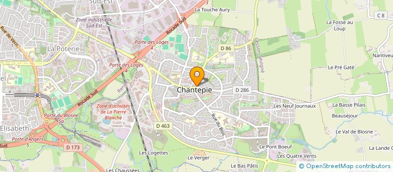 localisation de l'entreprise MACHER  CHANTEPIE
