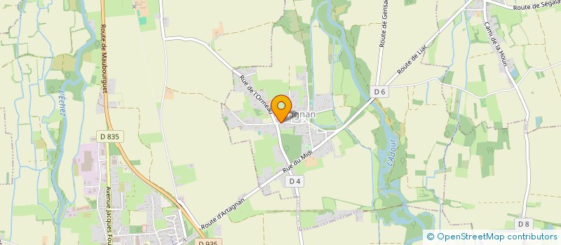 localisation de l'entreprise MACHIN & MACHIN  ARTAGNAN