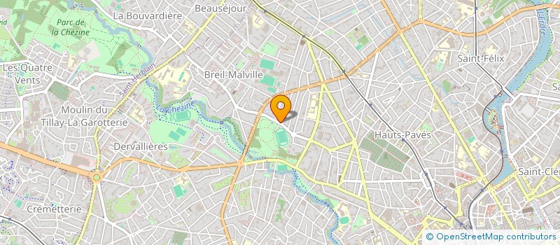 localisation de l'entreprise MACHINE BLEUE à NANTES