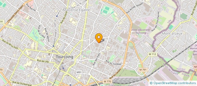 localisation de l'entreprise MACHINE D'OR à TOURCOING