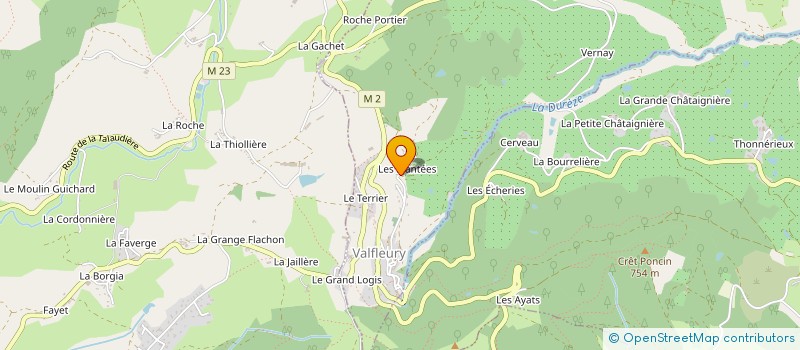 localisation de l'entreprise MACHINE OUTILS GEOMETRIE PREVENTIF - MOGP  VALFLEURY