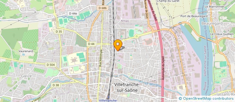 localisation de l'entreprise MACHINES ELECTRIQUES SPECIALES BOTHIER  VILLEFRANCHE-SUR-SAONE