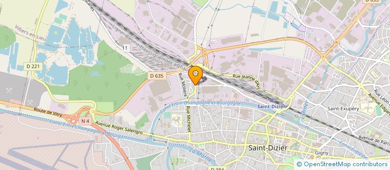 localisation de l'entreprise MACHINES ET ACCESSOIRES POUR LA CONSTRUCTION L'AGRICULTURE ET LES TRAVAUX PUBLICS à SAINT-DIZIER