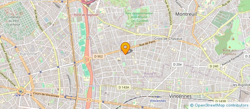 localisation de l'entreprise MACHINES INDUSTRIELLES à MONTREUIL