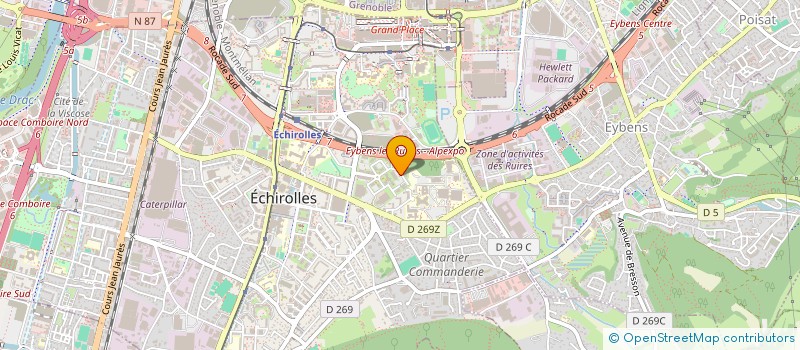 localisation de l'entreprise MACHINES OUTILS GRENOBLE à ECHIROLLES
