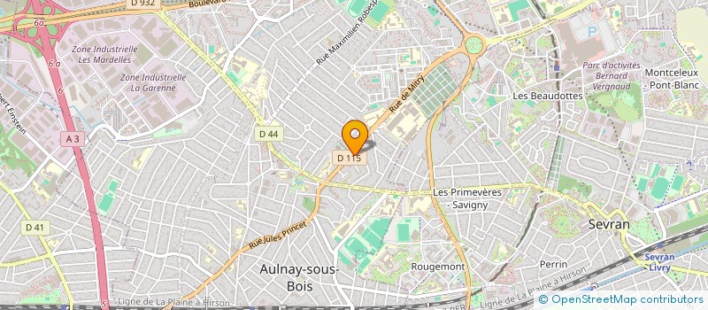 localisation de l'entreprise MACHINES RECONDITIONEES EMBALLAGES SARL à AULNAY SOUS BOIS