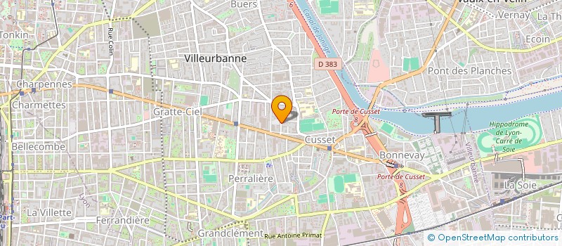 localisation de l'entreprise MACHINES TEXTILES SARL à VILLEURBANNE