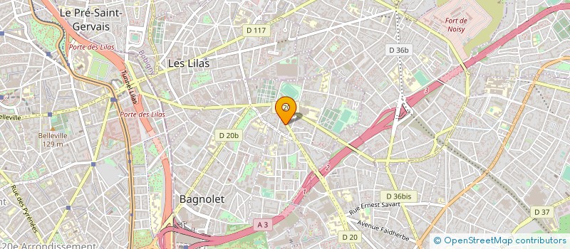 localisation de l'entreprise MACHIV AROUAH à BAGNOLET