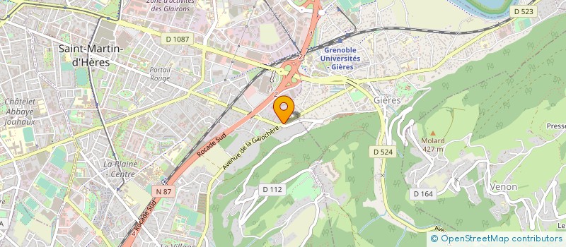 localisation de l'entreprise MACHOT BOIS à SAINT-MARTIN-D'HERES