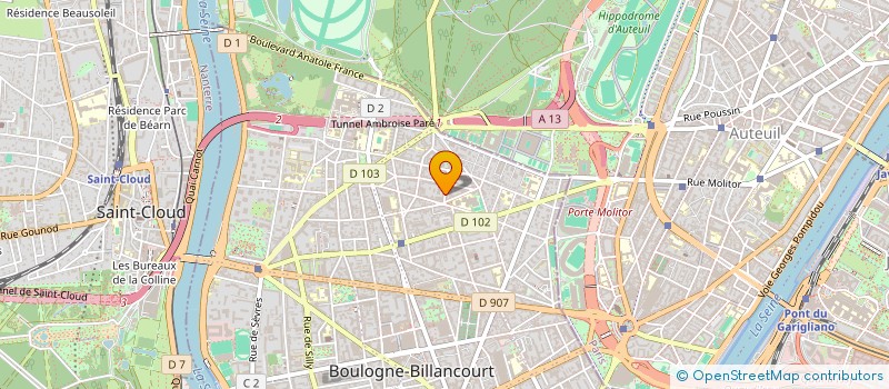 localisation de l'entreprise MACHOU à BOULOGNE-BILLANCOURT