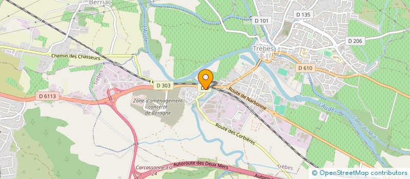 localisation de l'entreprise MACI  TREBES