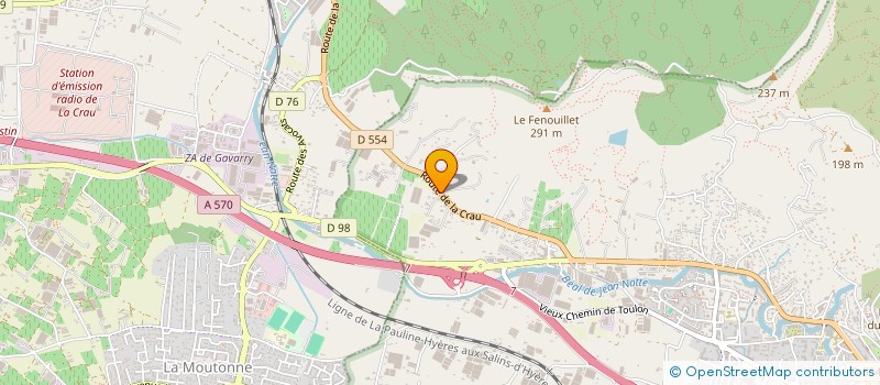 localisation de l'entreprise MACI  HYERES