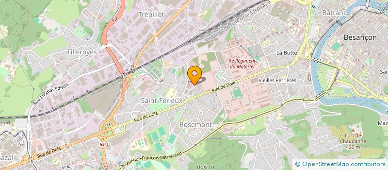 localisation de l'entreprise MACIMMO à BESANCON