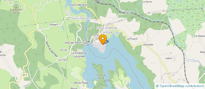 localisation de l'entreprise MACINAX à SAINT-ETIENNE-CANTALES