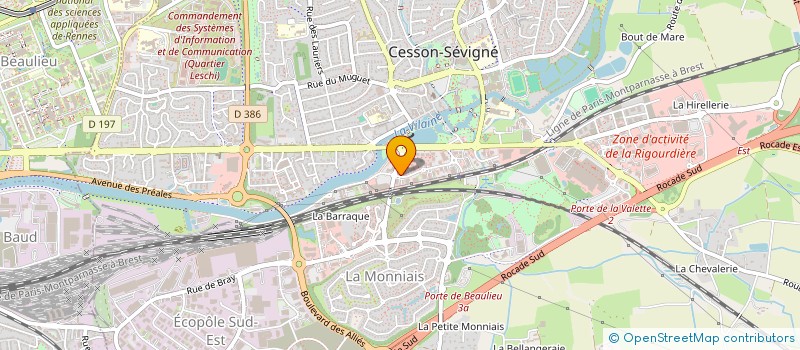 localisation de l'entreprise MACK  CESSON-SEVIGNE