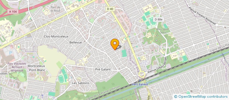 localisation de l'entreprise MACK BAT à VILLEPINTE