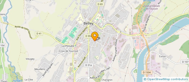 localisation de l'entreprise MACKD  BELLEY