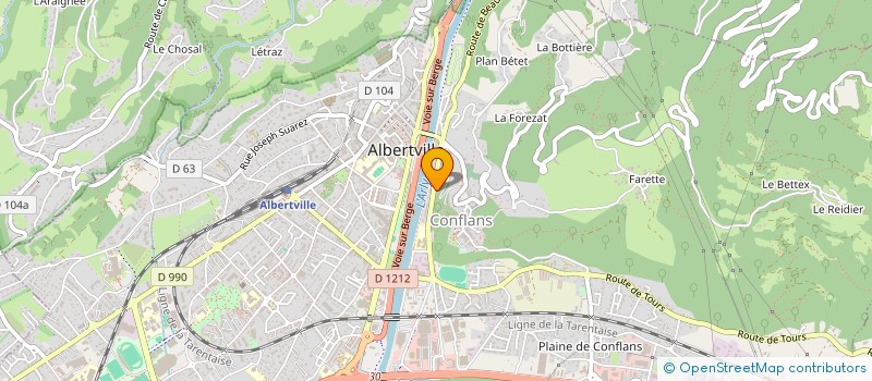 localisation de l'entreprise MACLAMA  ALBERTVILLE