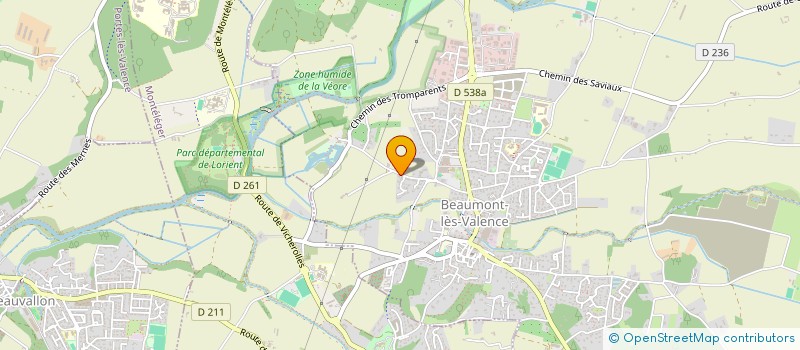 localisation de l'entreprise MACLE à BEAUMONT-LES-VALENCE