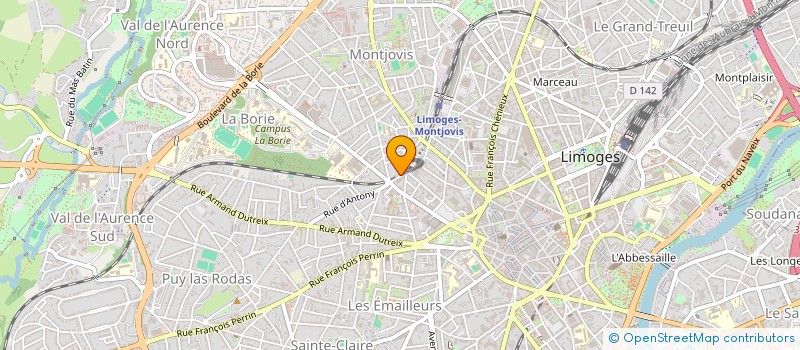 localisation de l'entreprise MACLE MANUEL à LIMOGES