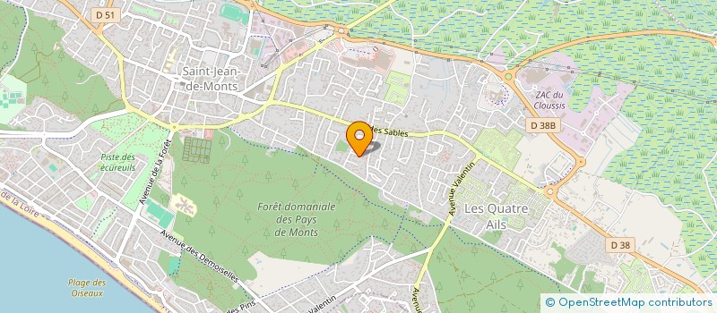 localisation de l'entreprise MACLO  SAINT-JEAN-DE-MONTS