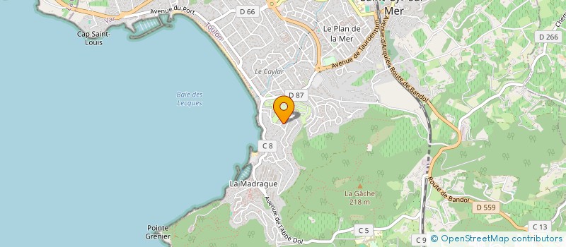 localisation de l'entreprise MACLOCA à SAINT-CYR-SUR-MER