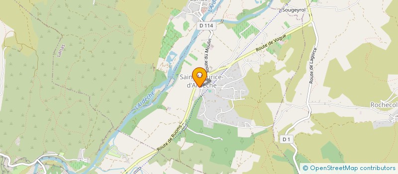 localisation de l'entreprise MACLOPALU & CO  SAINT-MAURICE-D'ARDECHE