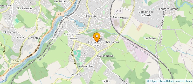 localisation de l'entreprise MACLUYA  CONDAT-SUR-VIENNE