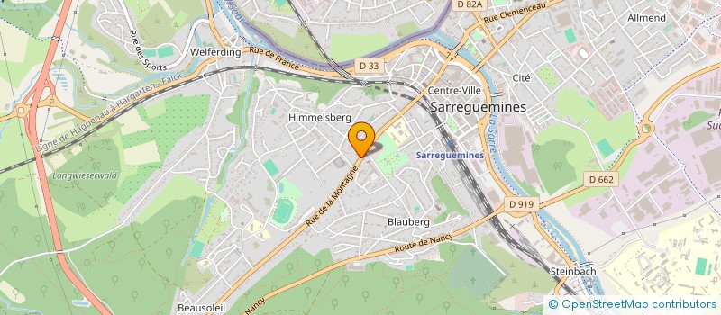 localisation de l'entreprise MACO à SARREGUEMINES