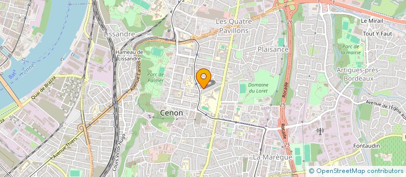 localisation de l'entreprise MACO  CENON