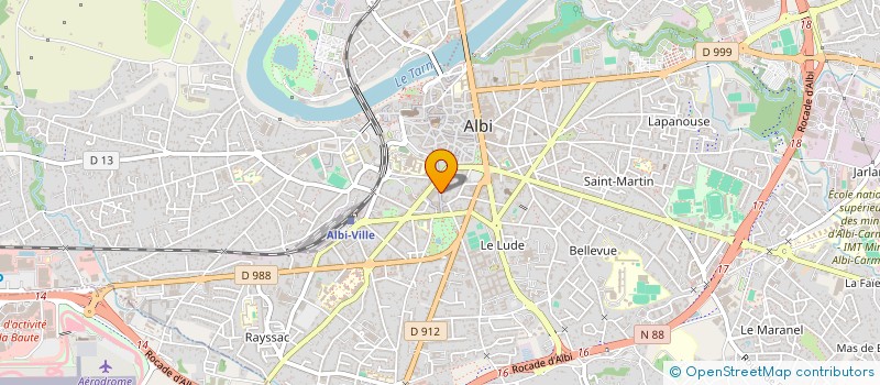 localisation de l'entreprise MACO HOLDING à ALBI